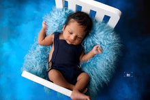 Load image into Gallery viewer, Blue Oliver Romper 3-6m
