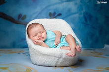Load image into Gallery viewer, Blue Oliver Romper 3-6m
