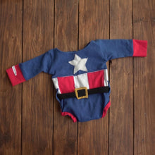 Load image into Gallery viewer, Captain America outfit 3-6m
