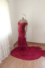 Load image into Gallery viewer, Rachel gown - Burgundy  M-L
