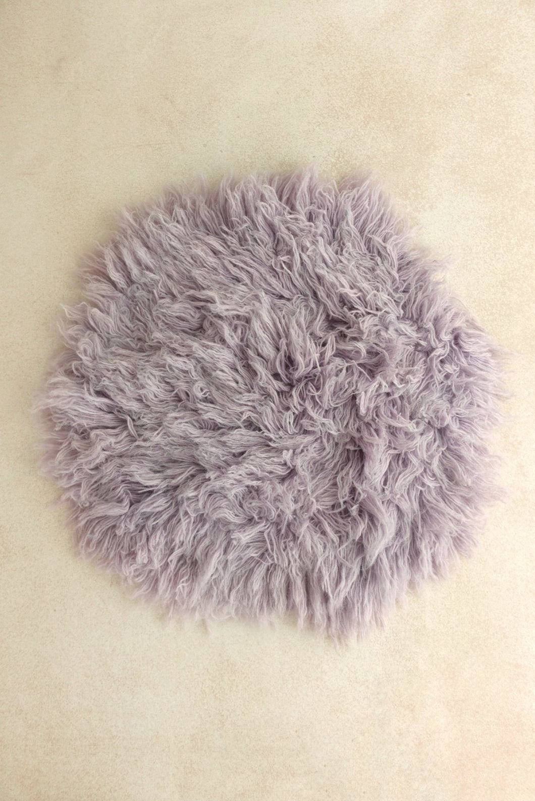 Round flokati - Lavender