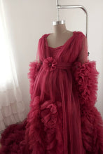 Load image into Gallery viewer, Burgundy Arianna gown M-L
