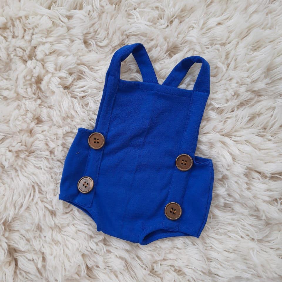 Blue Oliver Romper 3-6m