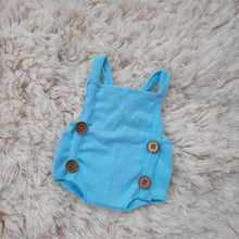 Load image into Gallery viewer, Blue Oliver Romper 3-6m
