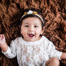 Load image into Gallery viewer, Lace Romper 9-12m
